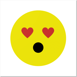 Emoticon enamorado Posters and Art